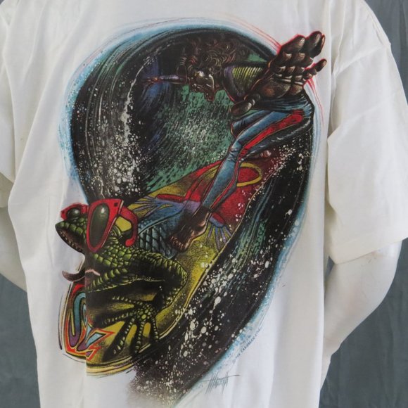 Vintage Surf Shirt - Rasta Surfer by Caribbean Soul - Men's 2XL (NWT) - Picture 2 of 12